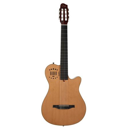 Godin Multiac Grand Concert Duet Ambiance Acoustic Electric Guitar, Natural HG