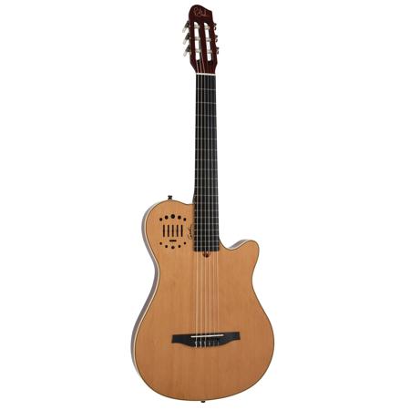 Godin Multiac Grand Concert Duet Ambiance Acoustic Electric Guitar, Natural HG