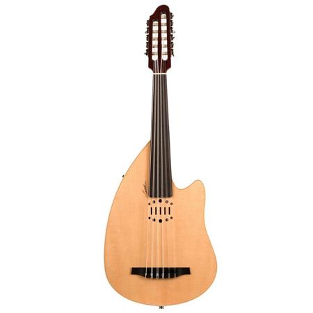 Godin Multi Oud Ambiance Nylon 11-String Acoustic Electric Guitar, Natural HG