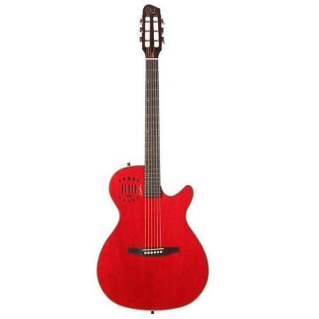 Godin Multiac Steel Duet Ambiance Acoustic Electric Guitar, Red High-Gloss