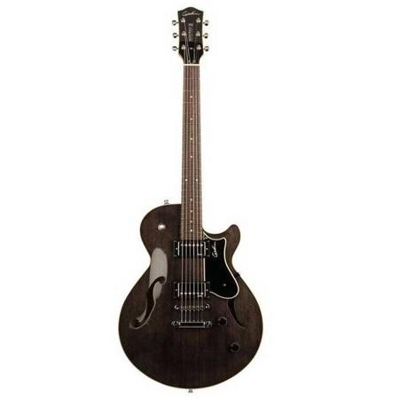 Godin Montreal Premiere Semi Hollow Electric Guitar Trans Black High Gloss 036745