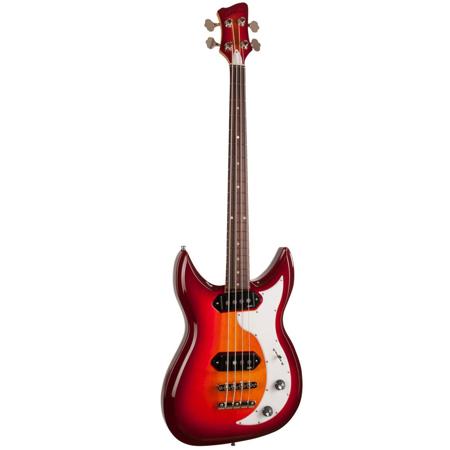 Godin Dorchester Solid Body Bass Guitar, Rosewood Fingerboard, Cherry Burst
