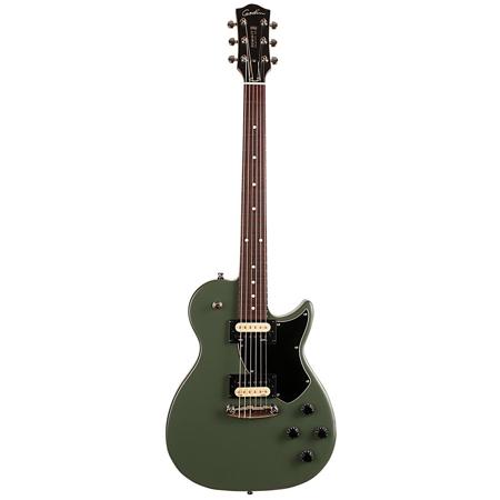 Godin Summit Classic SG 6-String Electric Guitar with Gig Bag, Matte Green