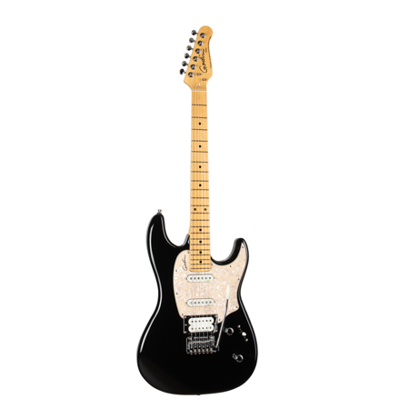 Godin Session LTD Solid Body Electric Guitar, Maple Fingerboard, Black