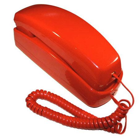 Golden Eagle Electronics GE5303 Trimstyle Corded Telephone, Red
