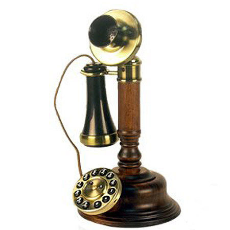 Golden Eagle Electronics GEE805 Wood Candlestick Phone