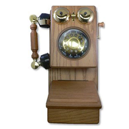Golden Eagle Electronics GEE8705K Country Wood Phone, Oak