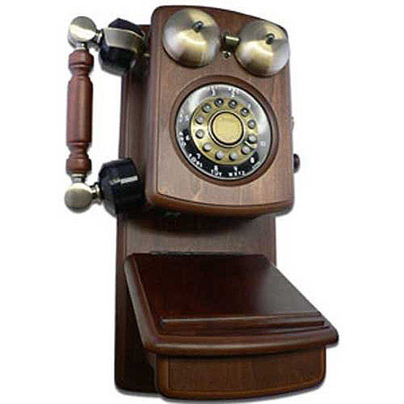 Golden Eagle Electronics GEE8705W Country Wood Phone, Walnut