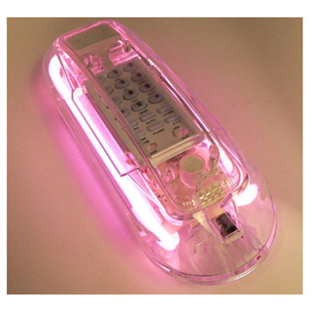 Golden Eagle Electronics NP778 Neon Trimstyle Corded Telephone, Pink