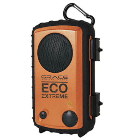 Grace Digital Eco Extreme AQCSE100 Waterproof MP3 Speaker Case, Orange