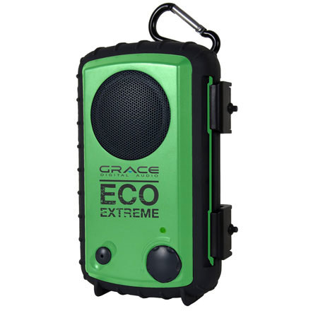 Grace Digital Eco Extreme AQCSE103 Waterproof MP3 Speaker Case, Green