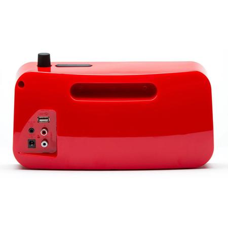 Grace Digital Mondo Internet Radio & Wi-Fi Music Player, Red