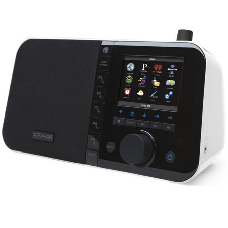 Grace Digital IRC6000 Mondo Wi-Fi Music Player & Internet Radio, White