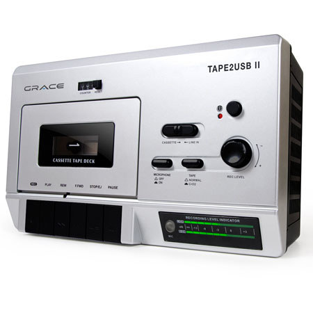 Grace Digital GDI-T2USB200 Tape 2 USB Cassette Player