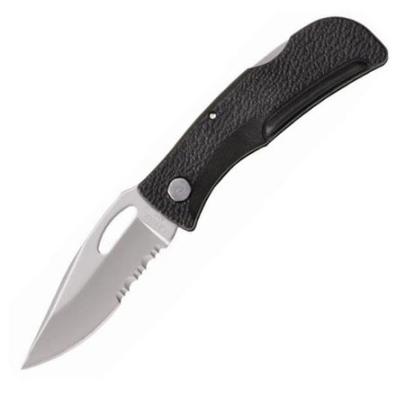 Gerber E-Z-Out Junior Serrated Edge Clip Point Satin Finish Blade Folding Knife