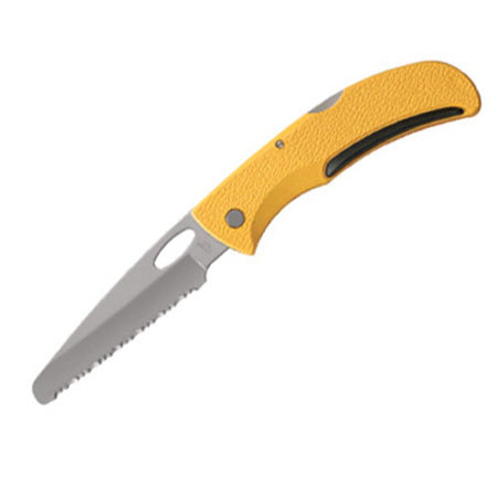 Gerber E-Z Out Rescue Folding Knife with Satin Finish Fully Serrated Blade