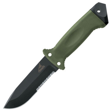Gerber LMF II Infantry Tactical Survival Knife, Serrated, Green