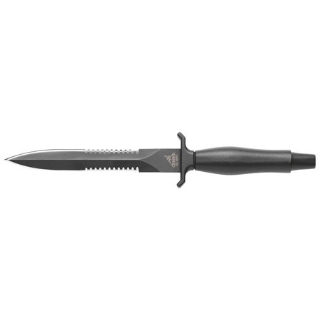 Gerber Mark II Double Serrated Edge Fixed Black Blade Knife