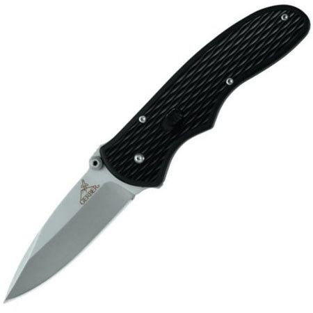 Gerber Fast Draw Fine Edge Drop Point Satin Finish Folding Knife