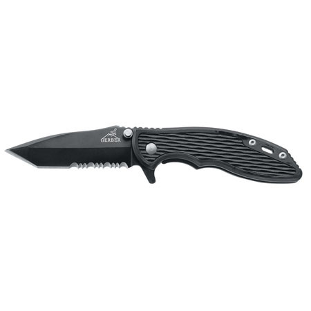 Gerber Torch I Tanto Style Serrated Edge Black Finish Folding Knife