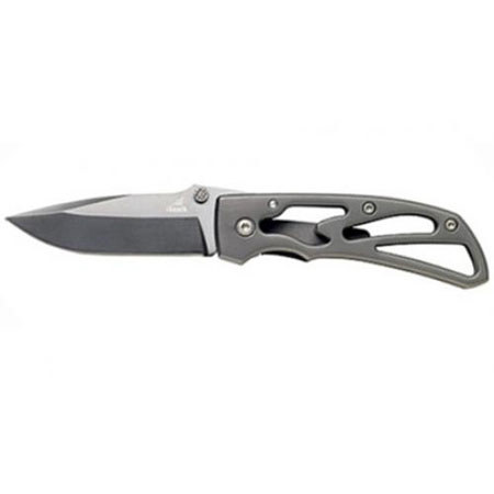 Gerber Powerframe Fine Edge Titanium Finish Drop Point Folding Knife