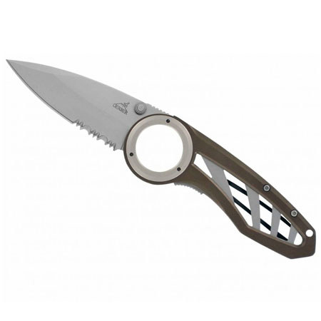 Gerber Remix Serrated Edge Drop Point Satin Finish Folding Knife