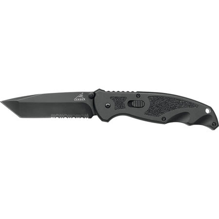 Gerber Answer 3.25 F.A.S.T Serrated Tanto Edge Black Blade Knife