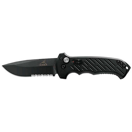 Gerber 06 Auto Serrated Folding Knife
