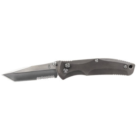 Gerber Venture Assisted Opening Folding Knife with ComboEdge Tanto Satin Blade