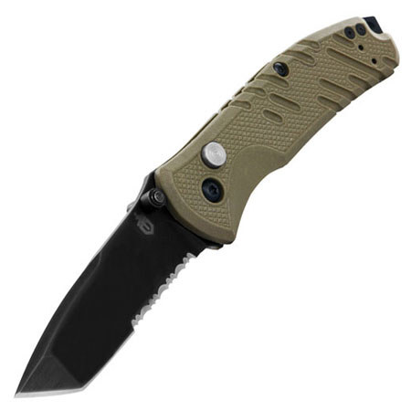 Gerber Propel Downrange AO Assisted Opening Folding Knife, Black Tanto Serrated