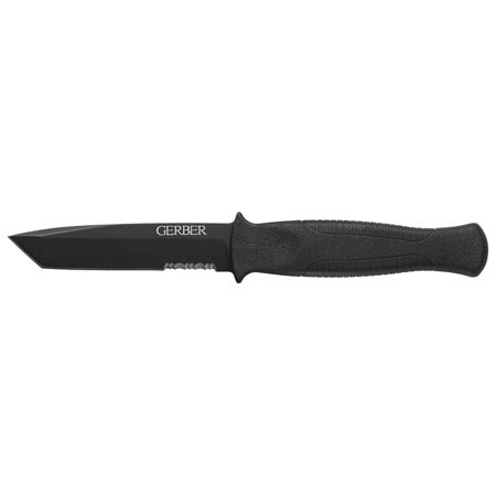 Gerber Guardian Back-Up Tanto Serrated Edge Black Knife