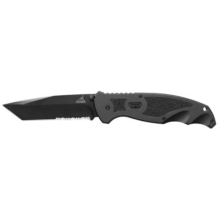 Gerber Answer XL Serrated Edge Tanto Point Tactical Black Blade Knife
