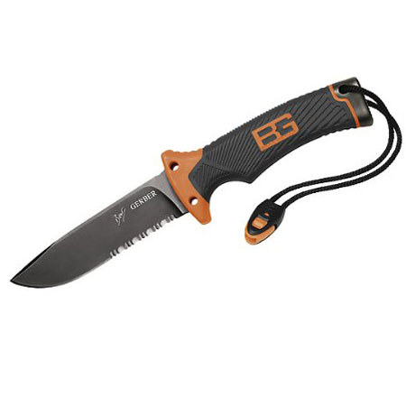 Gerber Bear Grylls Survival Series Ultimate Knife, Serrated Black Edge