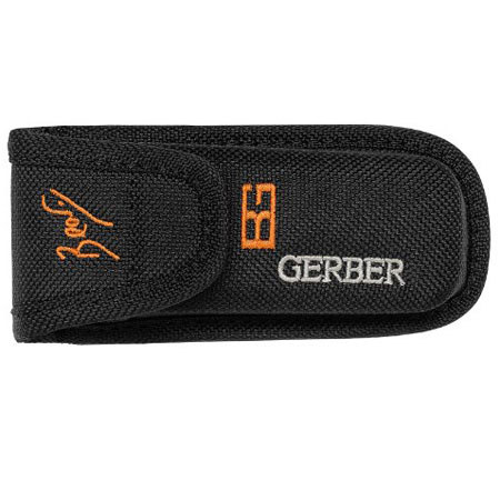 Gerber Bear Grylls Serrated Edge, Drop Point Black Finish Folding Sheath Knife