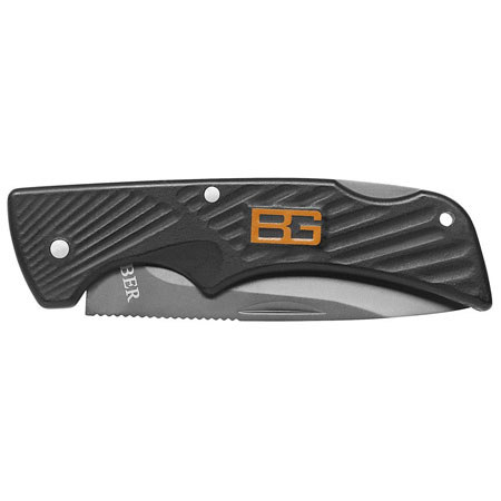 Gerber Bear Grylls Survival Series Compact Scout Knife, Drop Point, Serrated