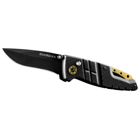 Gerber Guardian D2 Folding Knife, 3" Drop Point Fine Edge Satin Finish Blade