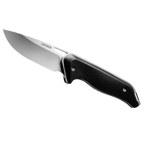 Gerber Moment Folding Knife, 3.5" Drop Point, Fine Edge Satin Finish Blade
