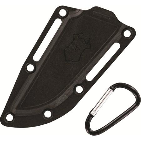 Gerber Guardian D2 Skeletal Fixed Black Blade Serrated Edge Knife,Polymer Sheath