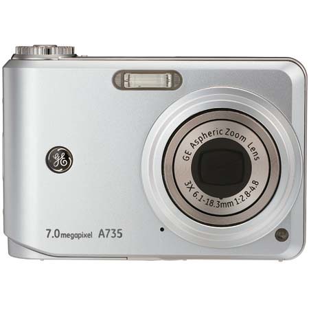General Electric A735 Digicam, 7.0MP, 3x Opt Zm, Silver