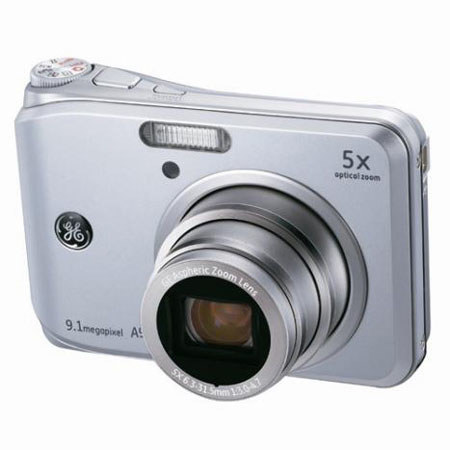General Electric A950 Digital Camera, 9.1 MP, Silver