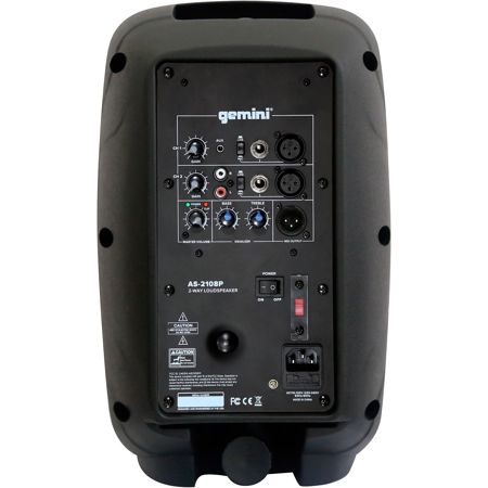 Gemini AS-2108P 8" 500 Watt Full-Range PA Active Loudspeaker