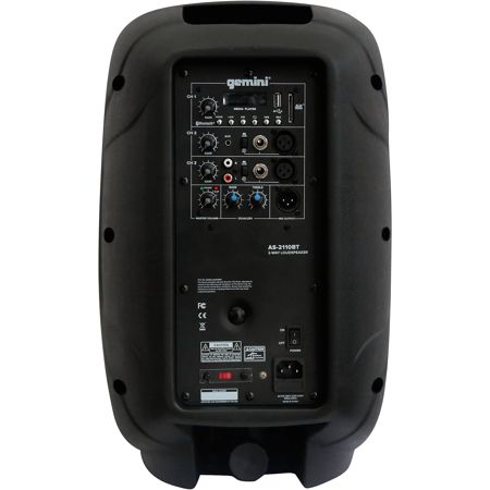 Gemini AS-2110BT 10" 1000 Watt Full-Range PA Active Bluetooth Loudspeaker