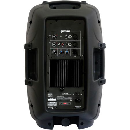 Gemini AS-2112P 12" 1500 Watt 2-Way Full-Range PA Active Loudspeaker