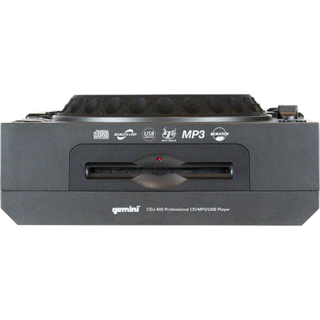 Gemini CDJ-600 Professional Table Top CD/MP3/USB Player (19in x 3.5in x 10in)