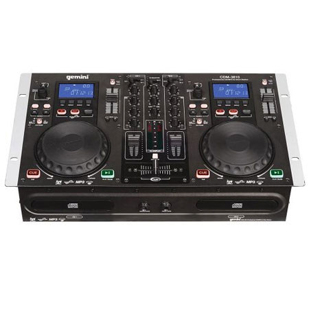 Gemini CDM-3610 Scratch Dual MP3/CD Mixing Console