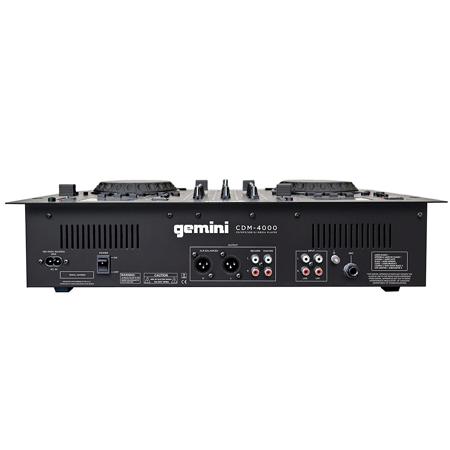 Gemini CDM-4000 Professional Audio 2-CH Dual CD/MP3/USB DJ Media Player Console