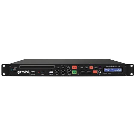 Gemini CDMP-1500 19" Professional 1U Rackmount Single CD/MP3/USB Player with IR Remote Control