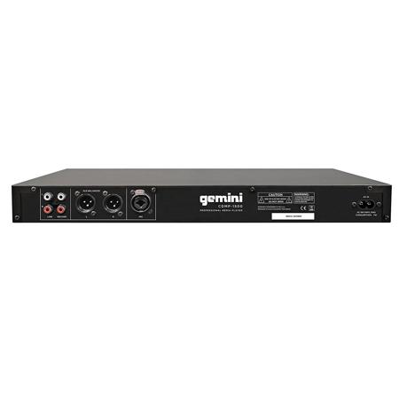 Gemini CDMP-1500 19" 1U Rackmount Single CD/MP3/USB Player with Remote Control