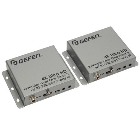 Gefen 4K Ultra HD Extender for HDMI Over One Fiber with RS-232 & 2-way IR