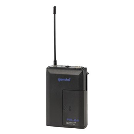 Gemini FB-64T Belt Pack PLL Transmitter, 64 Channel